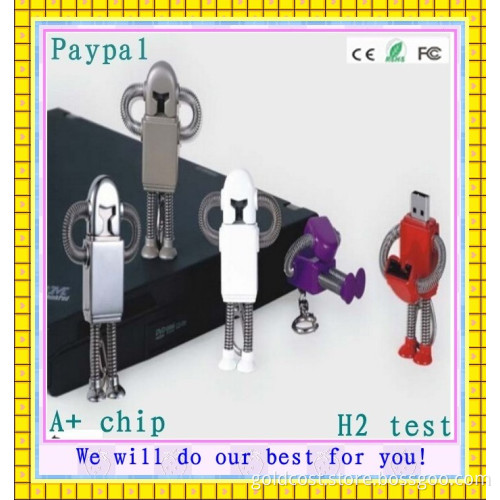 Good Quality Metal Robot USB Drive (GC-M397)